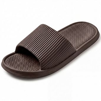 Women's Cushioned Sole Slides Unisex Quick Drying Bathroom House Slippers
