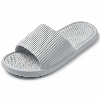 Women's Cushioned Sole Slides Unisex Quick Drying Bathroom House Slippers