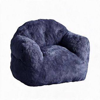 Soft Comfy Bean Bag Chair, Padded Sofa Seat with Back Support for Living Room Bedroom Apartment