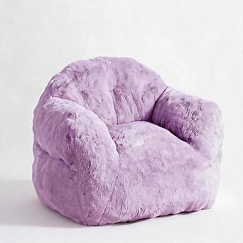 High Resilience Foam Bean Bag Chair, Supportive Backrest & Wide Armrest for Bedroom Apartment Dorm
