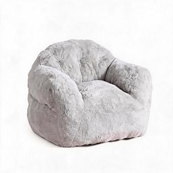 High Density Foam Bean Bag Chair, Supportive Backrest & Wide Armrest for Living Room Bedroom Dorm