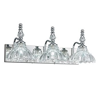 ZLAIQB 22.83" 3-Light Vintage Glass Bathroom Wall Sconce