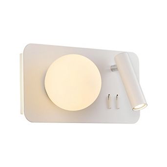 350° Rotatable LED Wall Sconce 4000K Bedside Reading Light Fixture