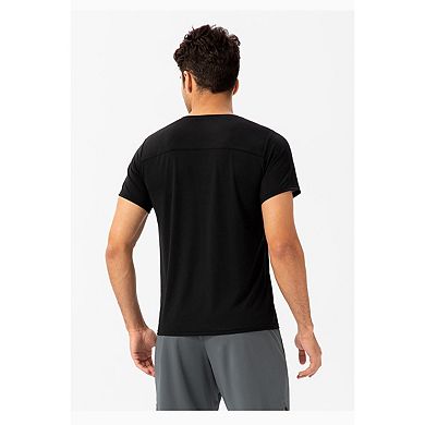 Men's Quick Dry Athletic T-Shirt, Crew Neck Short Sleeve Workout Running Gym Tee