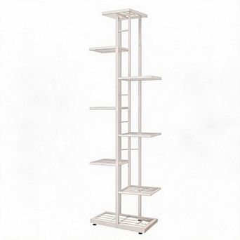 Metal Plant Stand 8 tier Tall Corner Flower Pot Holder Shelf  Tiered Plant Display Rack