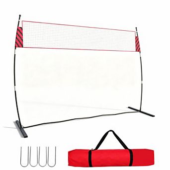 12FT Portable Volleyball Net System, Adjustable Height for Men & Women,Quick Setup with Carry Bag
