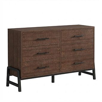 6-Drawer Cabinet - Wooden Storage Cabinet, Office Furniture, Multi-Drawer Organizer