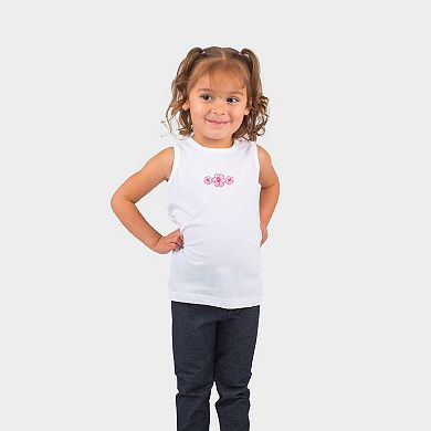 Hibiscus Row Pink - Toddler Graphic Tank
