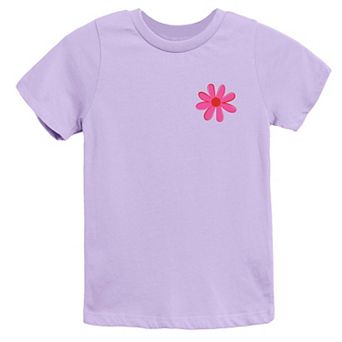 Happy Vibes Flower - Youth Short Sleeve Graphic T-Shirt