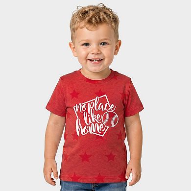 No Place Like Home - Toddler Short Sleeve Star Tee