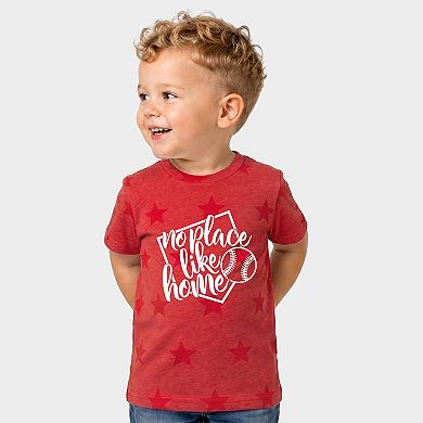 No Place Like Home - Toddler Short Sleeve Star Tee
