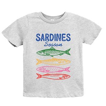 Sardines Season Colorful - Youth Short Sleeve Graphic T-Shirt