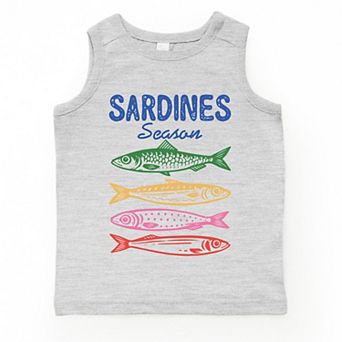 Sardines Season Colorful - Toddler Graphic Tank