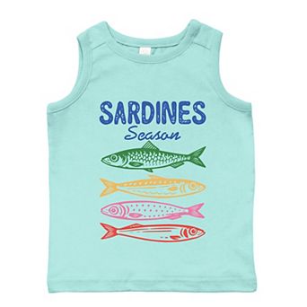 Sardines Season Colorful - Toddler Graphic Tank