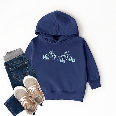Mountain Range and Trees - Toddler Hoodie