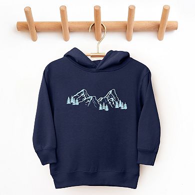 Mountain Range and Trees - Toddler Hoodie