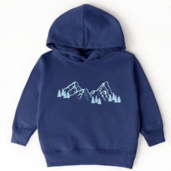 Mountain Range and Trees - Toddler Hoodie