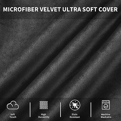 4FT Soft Bean Bag Chair, Memory Foam Lazy Sofa with Removable Microfiber Cover for Living & Bedroom
