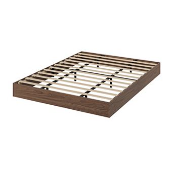 Wooden Platform Bed Frame, Floor-Standing Bed Frame with Wood Slats Support