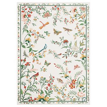 Floral Runner Rug,Flowers Printed Washable Rugs with Non Slip Backing for Bedroom Kitchen Hallway