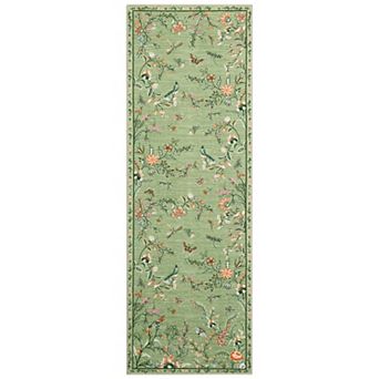 Floral Runner Rug,Flowers Printed Washable Rugs with Non Slip Backing for Bedroom Kitchen Hallway