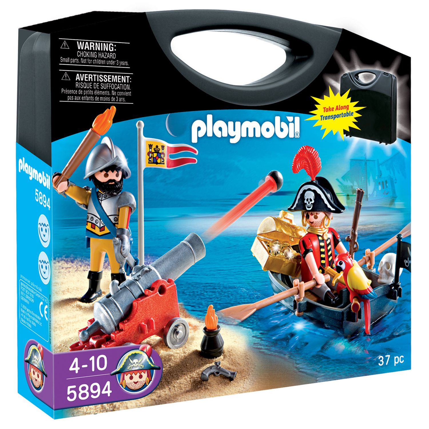 playmobil pirate chest playset