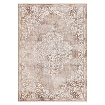 Washable Area Rugs Stain Resistant Carpet for Living Room with Non Slip Backing Floor Decoration Mat