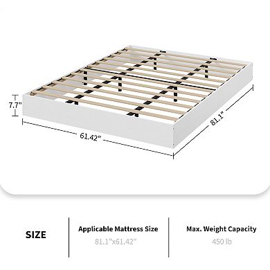 Platform Bed Frame Floor Standing No Box Spring Needed Easy Assembly Bedframe