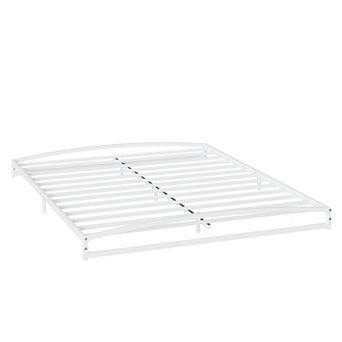 6 Inch Metal Platform Bed Frame, Low Profile Bed Frame with Sturdy Steel Slats Support,Easy Assembly