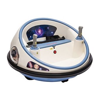 12V Kids Electric Bumper Car, 360° Spin, Remote Control, Music, Safety Belt, Soft Bumper, In/Outdoor