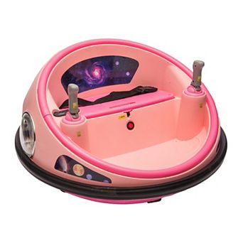 12V Kids Electric Bumper Car, 360° Spin, Remote Control, Music, Safety Belt, Soft Bumper, In/Outdoor