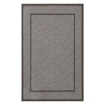 Ultra Thin Non Slip Rubber Backed Indoor Low Pile Checkered Floor Durable Area Rug for Living Room
