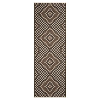 Indoor Rug for Living Room Waterproof Geometric Checkered Area Rug Washable Non Slip Modern Carpet