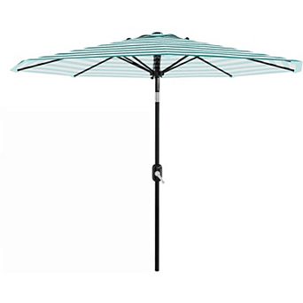 9FT Outdoor Patio Umbrella, Table Umbrella, Market Umbrella with Push Button Tilt and Crank