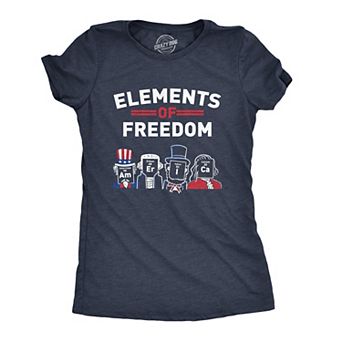 Womens The Element Of Freedom T-Shirt America 4th Of July Tee