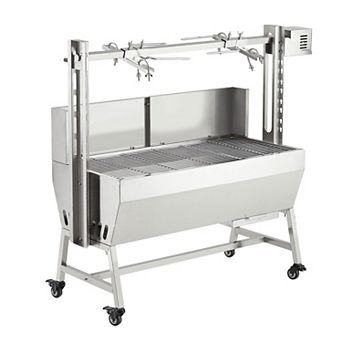 37-Inch Electric Rotisserie Charcoal Grill Heavy Duty 132Lbs Pig Roaster with 50W Motor