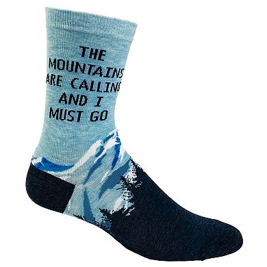 Mens Funny Camping Socks Bundle 6 Pack Socks With Awesome Graphics for Men