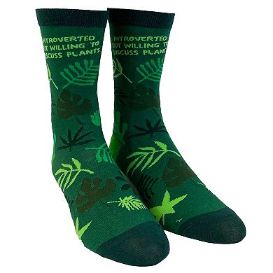 Womens Cute Plants Socks Bundle 4 Pack Socks With Funny Graphics for Ladies