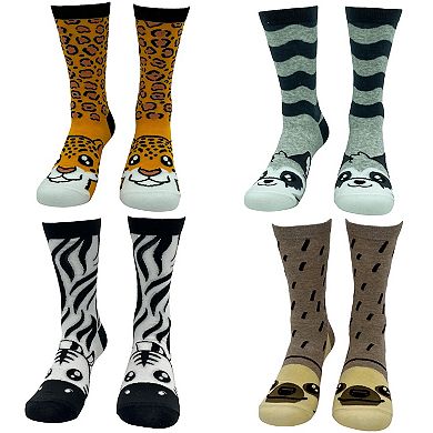 Womens Cute Toe Animals Socks Bundle 8 Pack Socks With Funny Graphics for Ladies