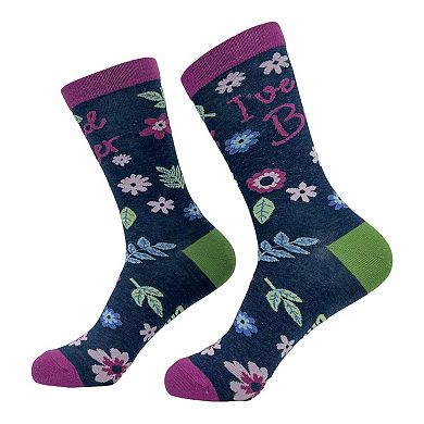 Womens Cute Floral Socks Bundle 5 Pack Socks With Funny Graphics for Ladies