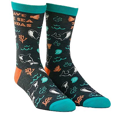 Womens Cute Ocean Animals Socks Bundle 5 Pack Socks With Funny Graphics for Ladies