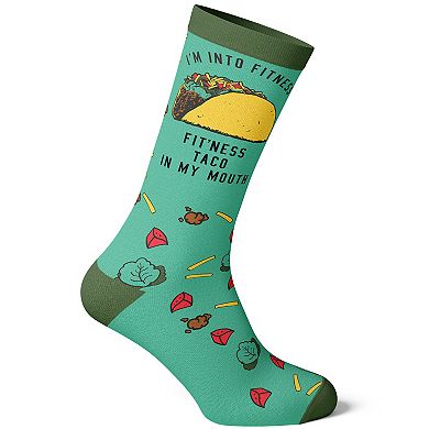 Mens Funny Taco Socks Bundle 4 Pack Socks With Awesome Graphics for Men