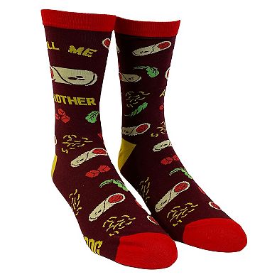 Mens Funny Taco Socks Bundle 4 Pack Socks With Awesome Graphics for Men