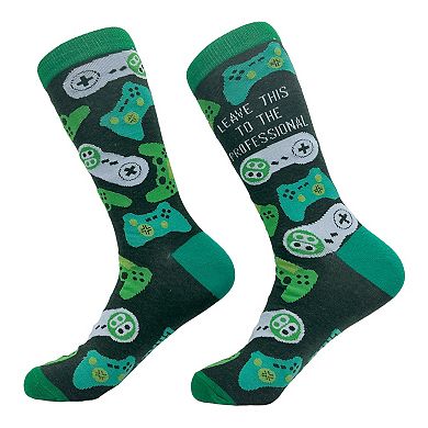 Mens Funny Video Game Socks Bundle 4 Pack Socks With Awesome Graphics for Men