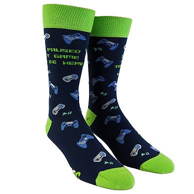 Mens Funny Video Game Socks Bundle 4 Pack Socks With Awesome Graphics for Men
