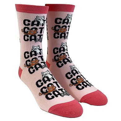 Womens Cute Cat Socks Bundle 3 Pack Socks With Funny Graphics for Ladies