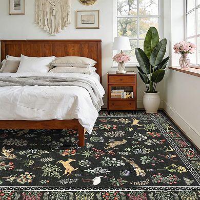 Area Rugs for Living Room, Large Bedroom Washable Rugs, Thin Modern Nursery Rug Non-Shedding