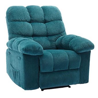 Manual Recliner Chair with Side Pockets for Living Room Bedroom