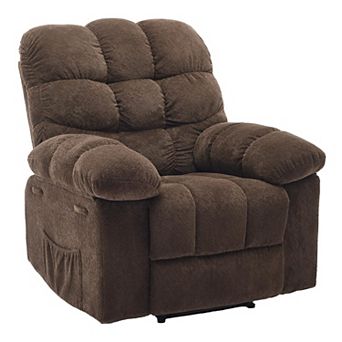 Manual Recliner Chair with Side Pockets for Living Room Bedroom