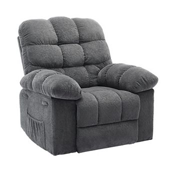 Manual Recliner Chair with Side Pockets for Living Room Bedroom